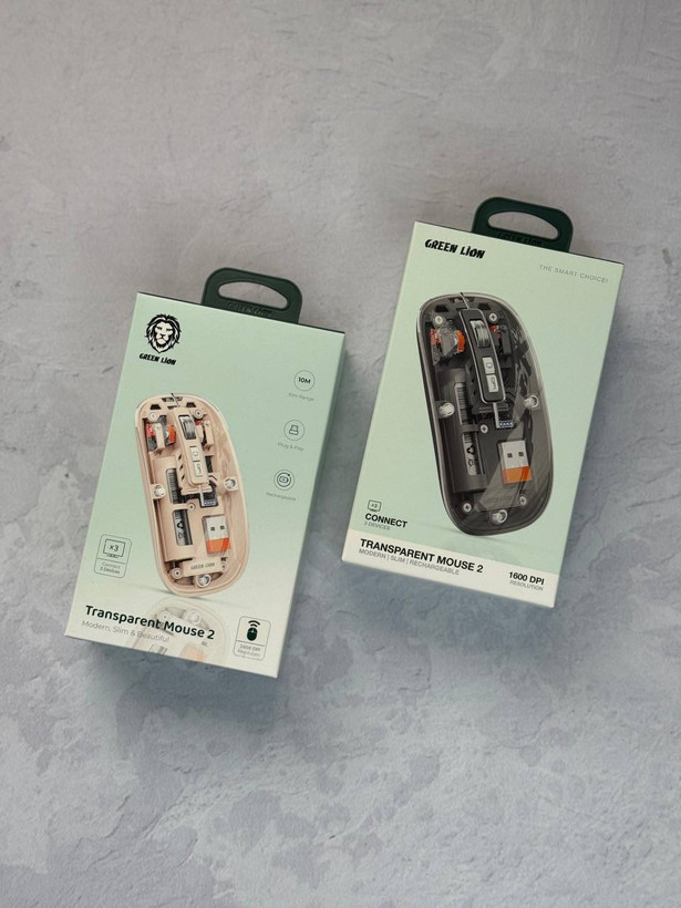 ماوس گرین لاین مدل Transparent 2 بی سیم