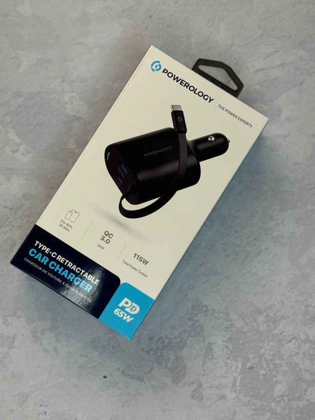 شارژر فندکی 115 واتی با کابل تایپ سی