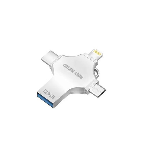 فلش مموری چهار کاره گرین لاین GN4IN1USB128SL USB 4 ظرفیت 128 گیگابایت
