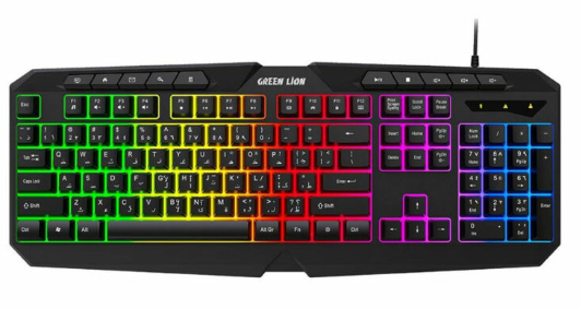 کیبورد و موس گیمینگ گرین لاین Green Lion GK-400 RGB Gaming Keyboard + Mouse