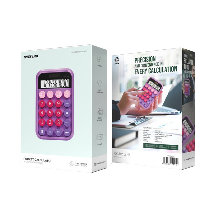 ماشین حساب جیبی فانتزی گرین لاین Green Lion Pocket Calculator