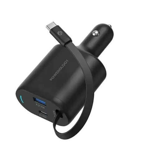 شارژر فندکی 115 واتی با کابل تایپ سی