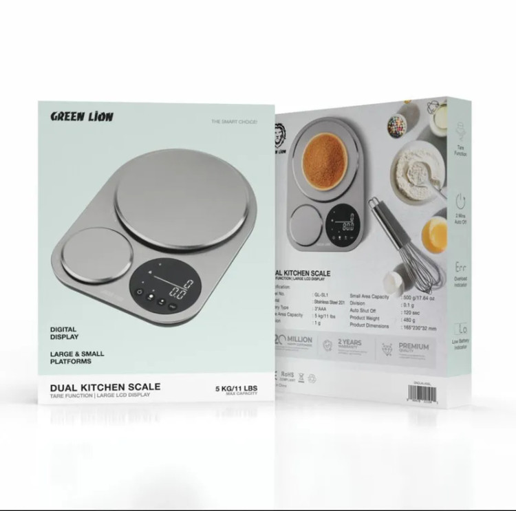 ترازو آشپزخانه دوتایی گرین Green Lion Dual Kitchen Scale