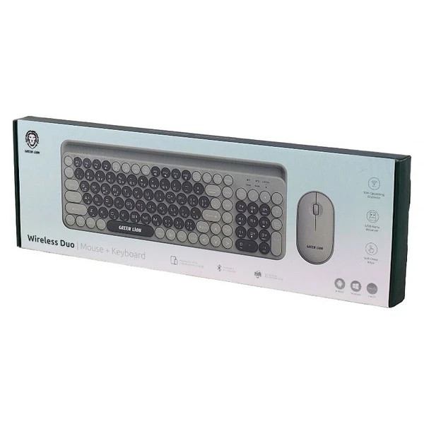 ست ماوس و کیبورد گرین لاین Duo بی سیم مدل GNGKM200WKBK