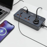 چندراهی برق گرین مدل GS-200 ظرفیت ۲۵۰۰ وات با ۳ درگاه و طول کابل ۲ متر