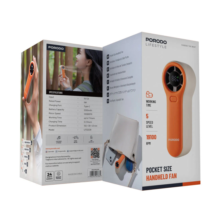 مینی پنکه دستی باد سرد پرودو