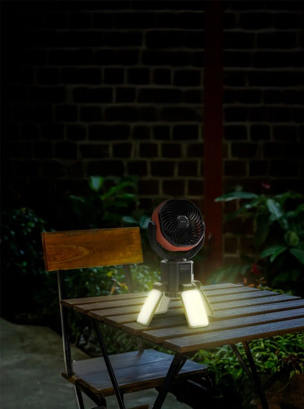 پنکه شارژی خورشیدی پرودو مدل Suncharge با پاوربانک