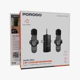 میکروفن بی سیم یقه ای پرودو مدل PDLAMPHF13BK