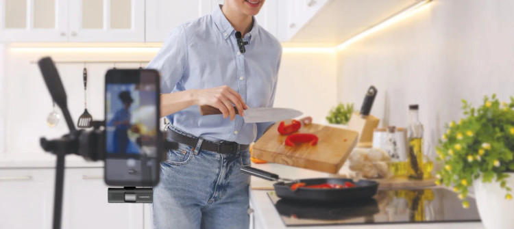 میکروفن بی سیم یقه ای پرودو مدل PDLAMPHF2BK