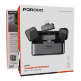 میکروفون وایرلس 2 فرستنده پرودو مدل PDLAMPHF75BK