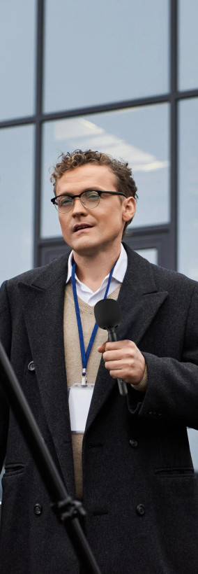 میکروفون یقه ای پرودو مدل PD-LFST133 با اتصال همزمان دو دستگاه