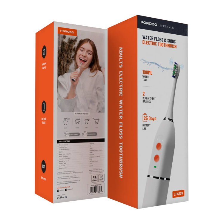 مسواک برقی و فلاسینگ Porodo – مدل PD-LFST139