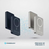 پاوربانک پاورولوجی مدل MAGSAFE ALUMINUM ظرفیت 10000 میلی آمپر ساعت مدل PPBCHA34