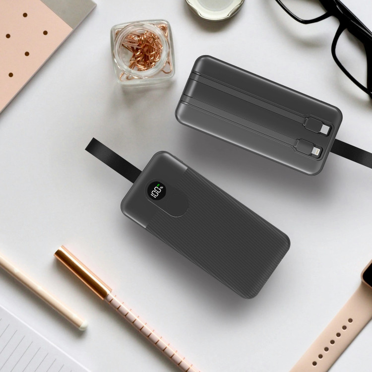 پاوربانک پرودو مدل PBFCH061 ظرفیت ۵۰ هزار میلی آمپر ساعت با کابل متصل