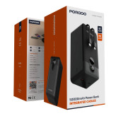 پاوربانک پرودو مدل PBFCH061 ظرفیت ۵۰ هزار میلی آمپر ساعت با کابل متصل