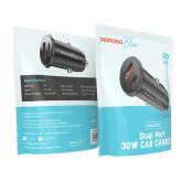 شارژر خودرو پورودو بلو دو درگاه ۳۰ وات