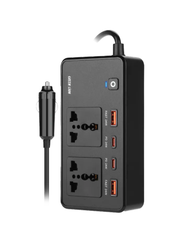اینورتر فندکی خودرو گرین لاین مدل GC-200 توان 200 وات