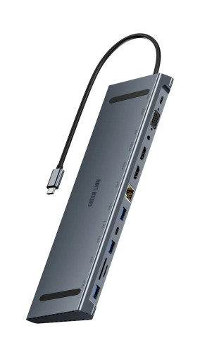 هاب USB-C گرین لاین مدل 12 در 1 Green Lion 12-in-1 4K HDMI USB-C Hub