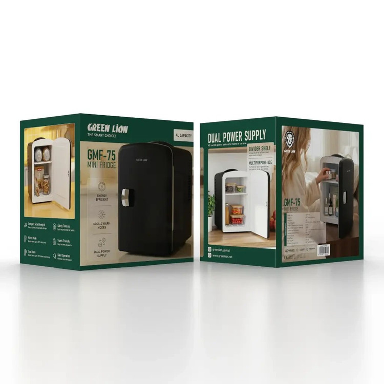 مینی یخچال گرین لاین GMF75 ظرفیت ۴ لیتر قابل حمل