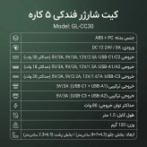 شارژر فندکی 5 در 1 گرین لاین Multiport
