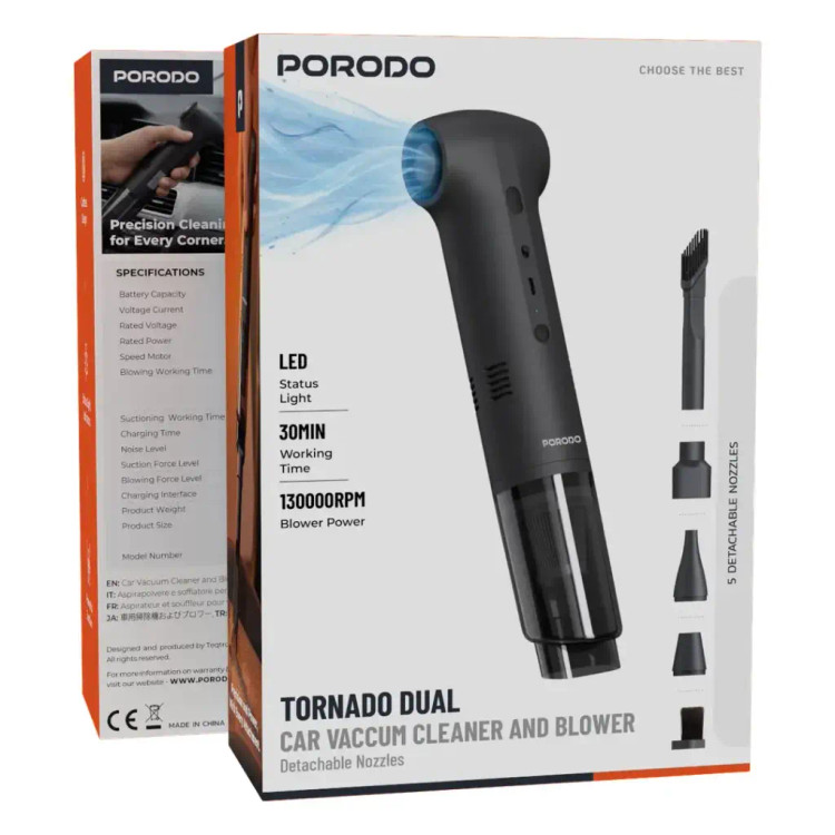 جارو شارژی و جت فن پرودو مدل Tornado Dual