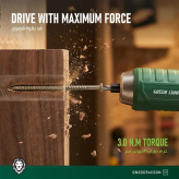ست 54تیکه پیچ گوشتی شارژی گرین لاین مدل GSD-54