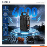 پمپ باد شارژی خودرو پرودو مدل Flator 4000mAh