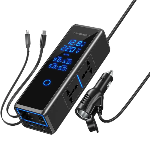اینورتر خودرو پاورولوژی مدل X 2 AC SOCKET توان 300 وات