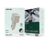شارژر فندکی 60وات گرین لاین مدلDual Volt همراه با کابل دو سر تایپ سی