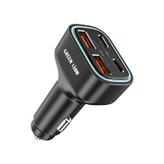 شارژر فندکی خودرو 70 وات گرین لاین مدل Quad Port