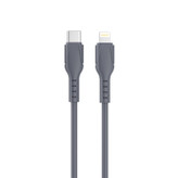 شارژر فندکی Porodo Blue Riva 60W دو پورت USB-C به همراه کابل USB-C به Lightning