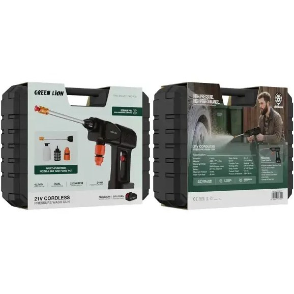 کارواش شارژی گرین لاین مدل21V Cordless
