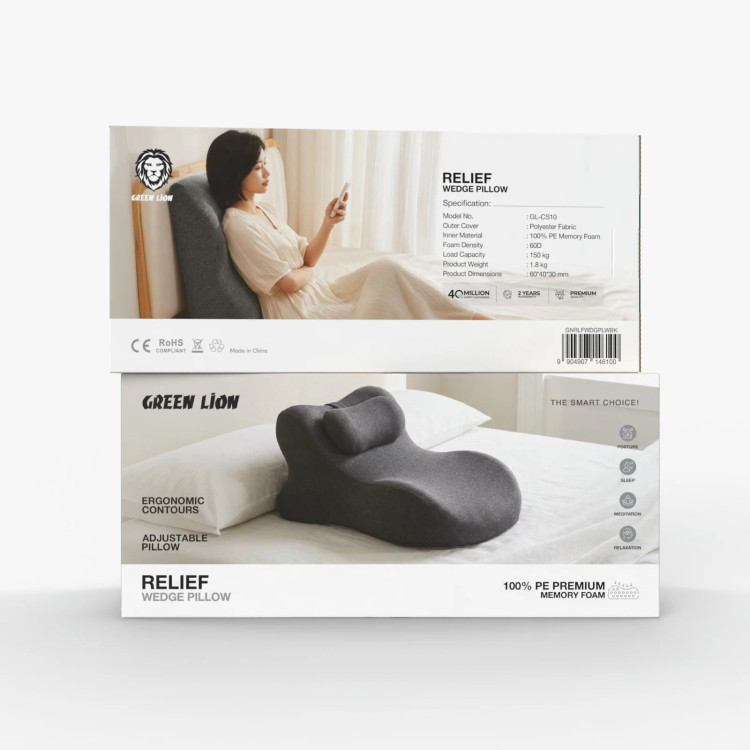 بالش طبی شیب دارمموری فوم گرین لاین مدلRelief Wedge