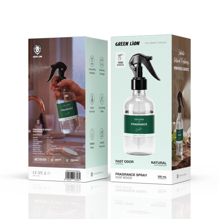 اسپری خوشبو کننده گرین لاین مدلOud Woodحجم300ML