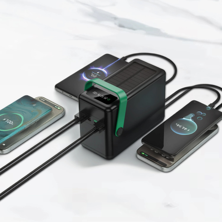 پاوربانک خورشیدی گرین لاین مدلSolar Max ظرفیت120000mAh