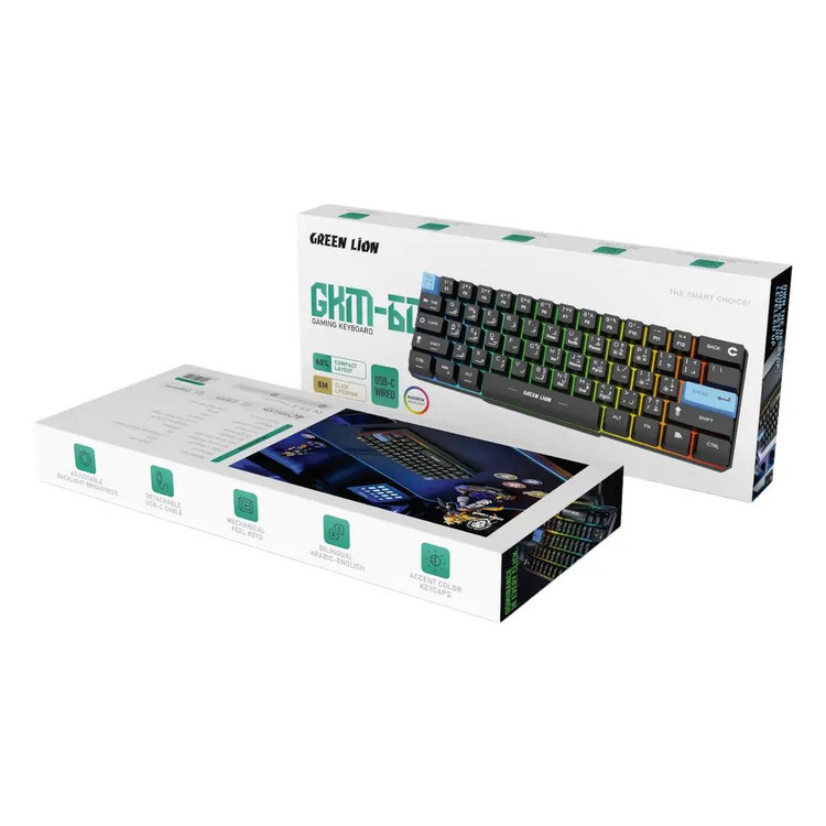 کیبورد گیمینگ گرین لاین مدل GKM-60