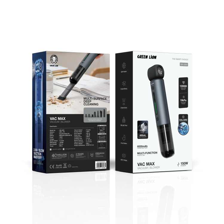 جت فن و جاروشارژی گرین لاین مدلVac Max