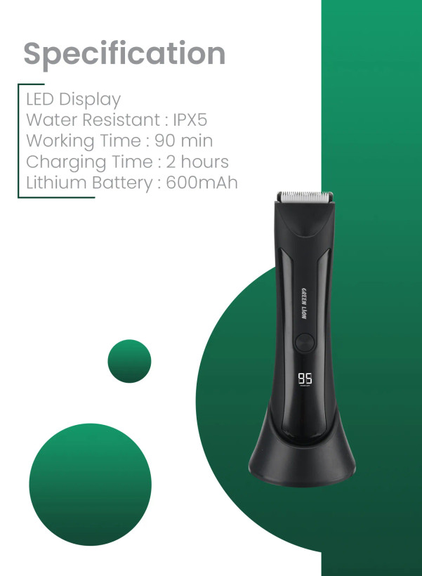 ماشین اصلاح گرین لاین با تیغه سرامیک ضد آب مدلSensitive Area