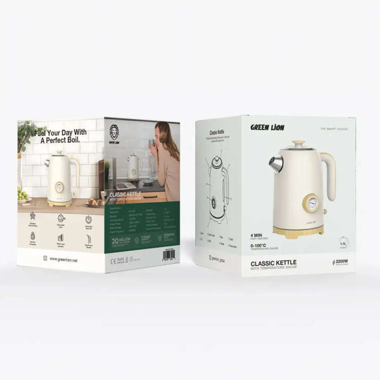 کتری برقی گرین لاین مدل Classic Kettle ظرفیت ۱.۷ لیتر